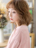 カバーヘア ブリス 大宮西口(COVER HAIR bliss)&nbsp;★アプリコットオレンジ前髪パーマ抜け感ミディアム20代30代★1