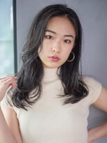 アイティーバイアルバム 藤沢店(IT by ALBUM)&nbsp;秋色黒髪透明感カラーウルフレイヤーロング_ba525871