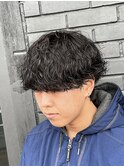 波巻きパーマ