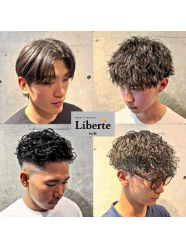 リベルテ グリット(Liberte Grit) フェードカットスペインカールマッシュセンターパートビジネス