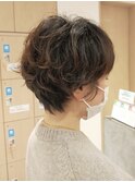 無造作ショートパーマ