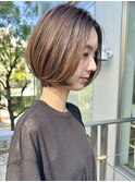 大人ショートボブショートヘア前髪なし30代40代50代表参道