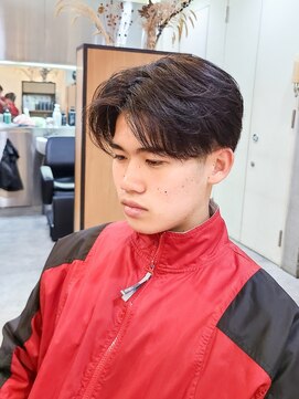 ヒート トウキョウ 目黒店(HEAT TOKYO) センターパートツーブロックメンズ目黒