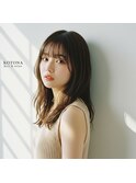 越谷で小顔大人女性の上品ロング／ココアブラウンで艶髪スタイル