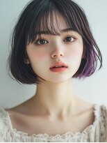 ロディーナコク 大口 新子安(rodina.coc)&nbsp;イメチェン♪インナーカラー×ミニボブ/韓国/髪質改善/学割U24