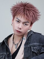 ゴールド 京都 三条(GOALD)&nbsp;アクティブショートスパイキーショートピンクハイトーンショート