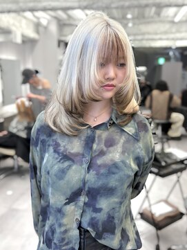 ロテ 名古屋 名駅店(Lote.) ミディアムヘア/デザインカラー/フェイスフレーミング/名古屋