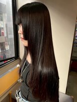 パーミル ヘア クマモト(permille ‰ hair Kumamoto)&nbsp;顔周りレイヤー×ブラック