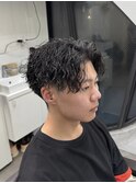 チリつかないツイスパ×刈り上げセンターパート