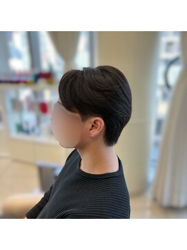 アッシュ 池袋店(Ash) 曲がる縮毛矯正×センターパート　#池袋駅