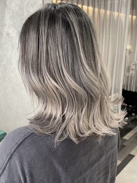 ラビマーニ 箕面店(Labimani) 【Labimani】ホワイトミルクティーバレイヤージュ