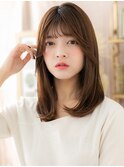 スモーキーカラー大人可愛いシャギーカットc8上尾20代30代40代