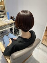 ネオリーブウリ 二子玉川店(Neolive uri)&nbsp;イメチェンホワイトブロンド外ハネボブ美髪ワイドバング