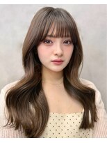 サンドレオ 新宿店(sand Leo)&nbsp;ミディアムレイヤーカット/髪質改善/韓国/前髪/新宿/ブリーチ