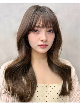 サンドレオ 新宿店(sand Leo) ミディアムレイヤーカット/髪質改善/韓国/前髪/新宿/ブリーチ