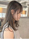 柔らか透明感カラー/ブリーチなし/オリーブブラウン/大阪梅田