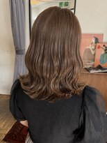 ヘアーアイスカルテット(HAIR ICI QUARTET)&nbsp;小顔レイヤーカット×ミルクブラウン