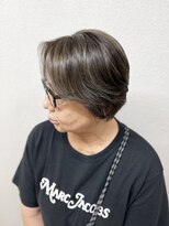 マーシュアトレ(marshu atre)&nbsp;★白髪ぼかしハイライト×ショートヘア★