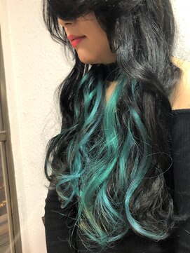 ディー エメ(D-aimer-) ブラック×オリーブ　【カラー・シールエクステ】