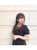 編み込みツイン