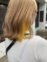グルグル 下総中山店(GULGUL)&nbsp;セミディ 姫カット ブロンドベージュ サンイエロー下総中山