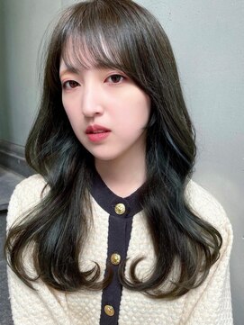 ローランド(Rowland) ハイライト☆オリーブ☆シースルーバング☆韓国風☆ヨシンモリ