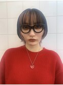 コントラストカラー＋ウルフカット