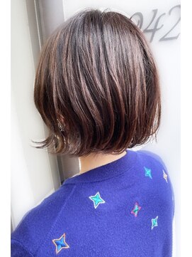 ニット 銀座(knit) 《knit銀座》大人可愛い20代30代40代ショートボブ丸み前下がり