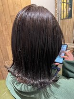 ムーン(moon) #ロングヘア #グレージュカラー #ボブウルフ#ココアベージュ