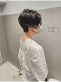 ハンサムショート×S字パーマ