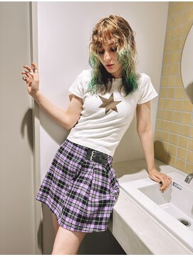 ブランコ 名古屋栄(BLANCO) 【nao. style】ブラウン グリーンカラー