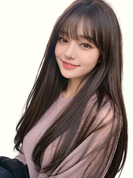 ラベストクズハ(LOVEST KUZUHA) 毛先重ためロング【フルバング】ダークグレージュ