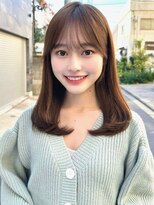 ミラリー トウキョウ(Mirareee Tokyo)&nbsp;20代30代40代◎前髪パーマグレーベージュレイヤーロング黒髪