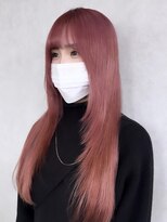 アース コアフュールボーテ 長岡店(EARTH coiffure beaute) ピンクカラー_ケアブリーチ_ピンクベージュ