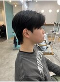 マッシュパーマ/前髪パーマ/ハイトーンカラー