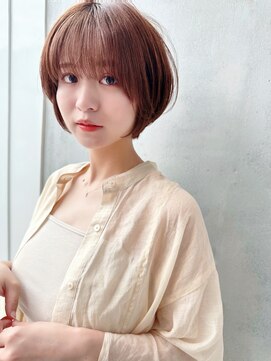 セイドット オモテサンドウ(Say. omotesando) say.こなれミディ前髪イメチェン丸みショートボブレイヤー韓国