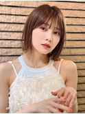 《Agu hair》顎ライン外ハネボブ×numberA.ケアオイルスリーク