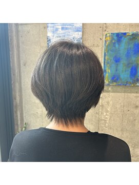 リュネッツ あざみ野店(lunettes) 【白髪ぼかし】ハイライトグレージュ×丸みショート