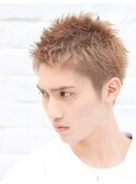 仙台スパイキーショートアップバングツーブロック30代40代◆