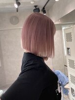ハイプ(HYPE)&nbsp;藤沢/ブリーチ/ダブルカラー/ホワイトピンクベージュ/ボブ