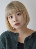 オリーブベージュ/ウェットヘア /レイヤーカット /川崎