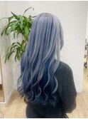 シルバー×ブルー