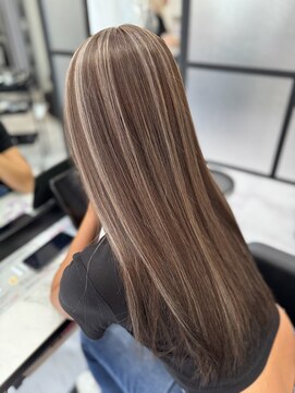 ラムシェール(LamChele) 【lamchele】ミルクティーグレー×ハイライトカラー