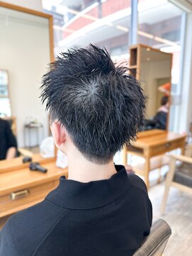 セイドット フクオカ(Say.FUKUOKA) 【メンズ★大名】アップバングスタイル×刈り上げ×ビジネスヘア