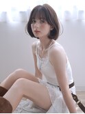ニュアンスボブ×フォギーベージュ