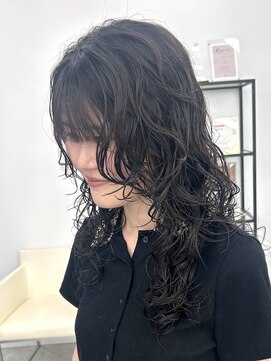 ブラウン(Brown) レイヤーパーマ／ウェットヘア／レイヤーカット