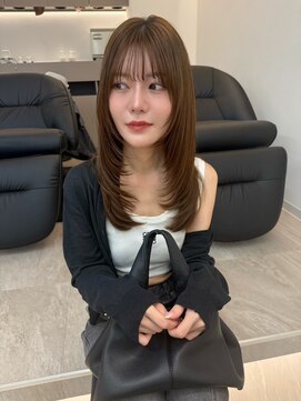 ノイ 銀座(noi) 韓国ヘア／ミディアム/レイヤーカット／前髪カット