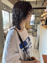 エニイ(ANY)&nbsp;デザインカラー/オリーブベージュ/ウエットヘア【千葉／パーマ】