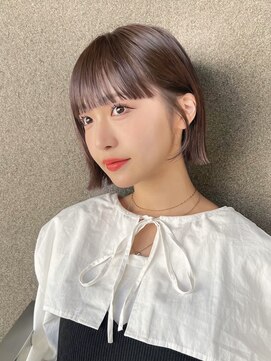 ガーデン 渋谷(GARDEN) 小顔大人ボブ暗めカラーミディアムデザインカラー