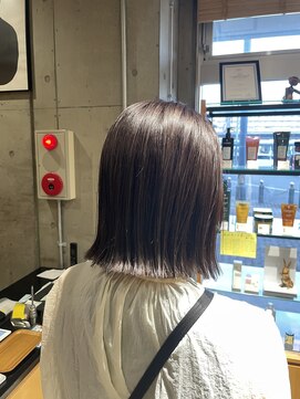 オーガニック ライフ 若葉 鶴ヶ島(organic+life) 透明感ミルクティーベージュショートボブ◎透明感カラー